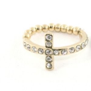 Diamond side cross ring