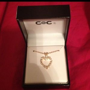 Brand new heart diamond (cubic) CZ necklace