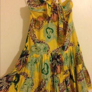 Akualani print halter dress