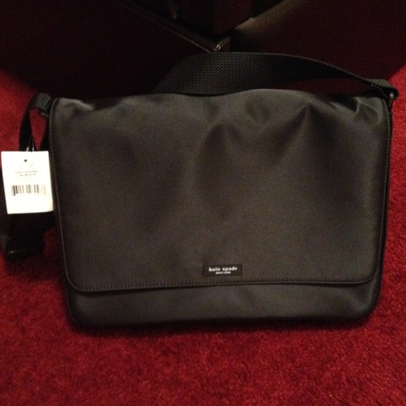NWT Kate Spade black messenger bag