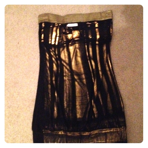 New gold& black tub top from Charlotte russe