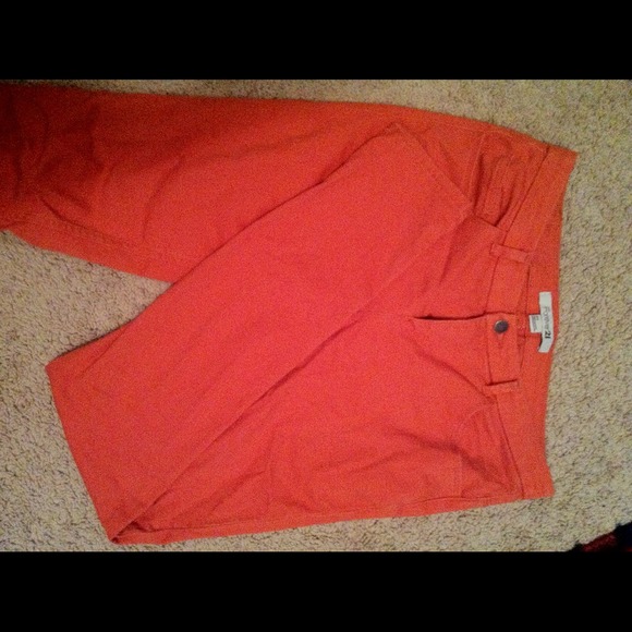 🔴 SOLD Coral skinny jeans forever 21 worn twice🔴