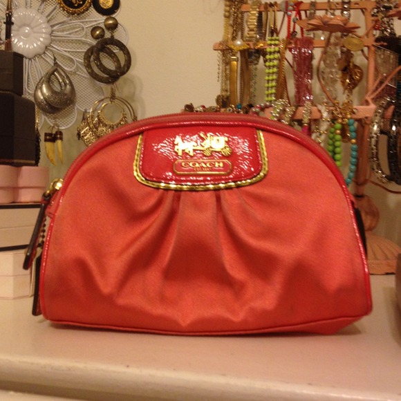 Silky coach clutch/makeup bag!