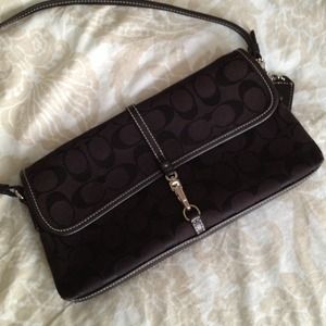 Coach Signature Clip Demi Flap