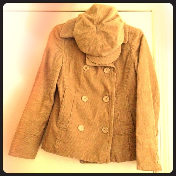 GAP Outerwear - GAP corduroy peacoat & hat