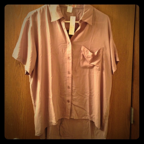 Love Squared beige cutout back top