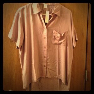 Love Squared beige cutout back top