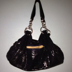 Dark blue shimmer purse
