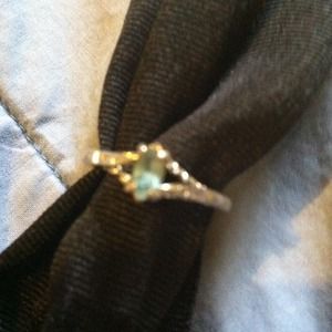 Beautiful blue stone silver ring