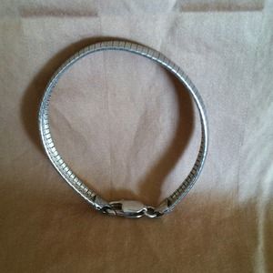 Sterling Silver Omega Bracelet
