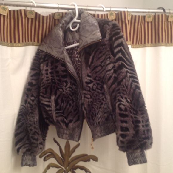 Baby phat fur jacket XL