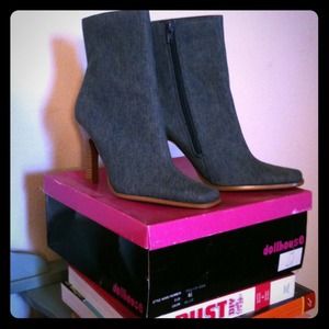 Denim Dollhouse Zip Boots