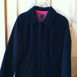 Guess Faux Velvet Black Jacket