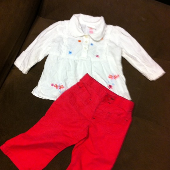 🌟🌟 SOLD🌟🌟Sweet pink and white baby girl outfit