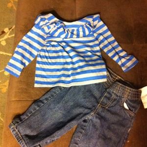 🌟🌟SOLD🌟🌟12 month shirt and jeans