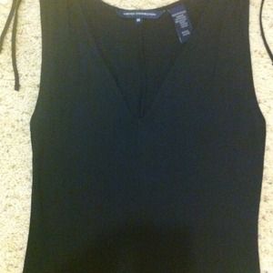 French Connection tank blouse w Ties at shoulder