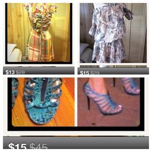 Bundle -two dresses and heels