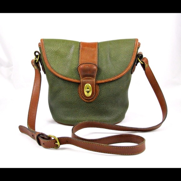 Coach Handbags - 🌟REDUCED🌟VTG COACH All Leather Green Tan Handbag