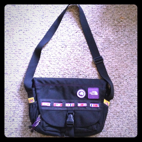North Face messenger bag.