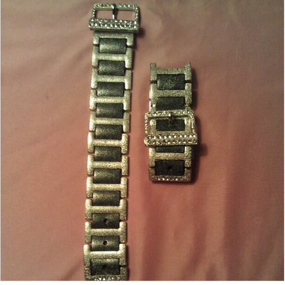 Two tone stretch bracelet