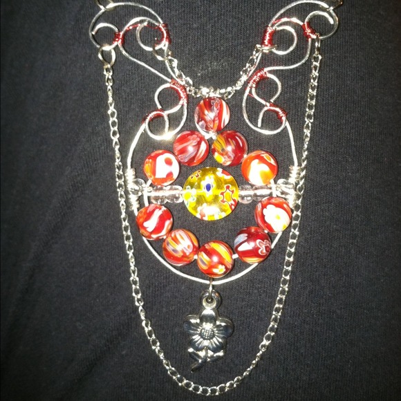 "SOLD" Wire wrapped necklace