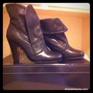 Dolce Vita Wynona black napa ankle boots