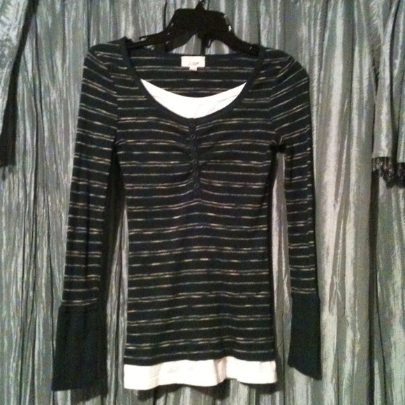 Green & white Built-in Layer shirt