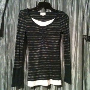 Green & white Built-in Layer shirt