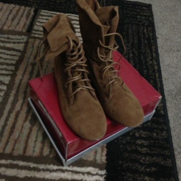 Brand new never worn lace boots