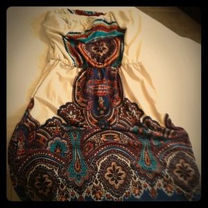 Strapless Charlotte Russe dress.