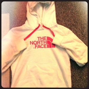 White XS "the north face" hoodie.