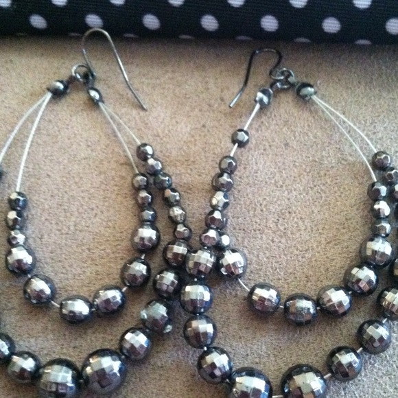 Disco ball dangle earrings - Picture 2 of 2