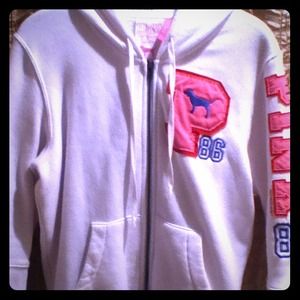 VS Pink Hoodie 3/4 length sleeves