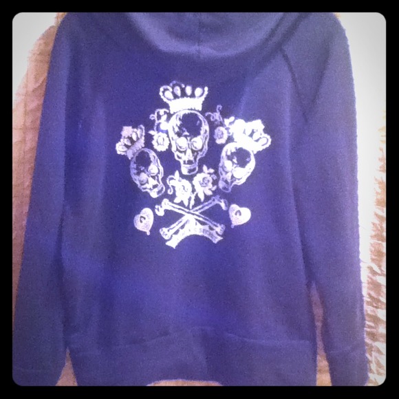 Victoria's Secret bling skull hoodie