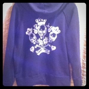 Victoria's Secret bling skull hoodie