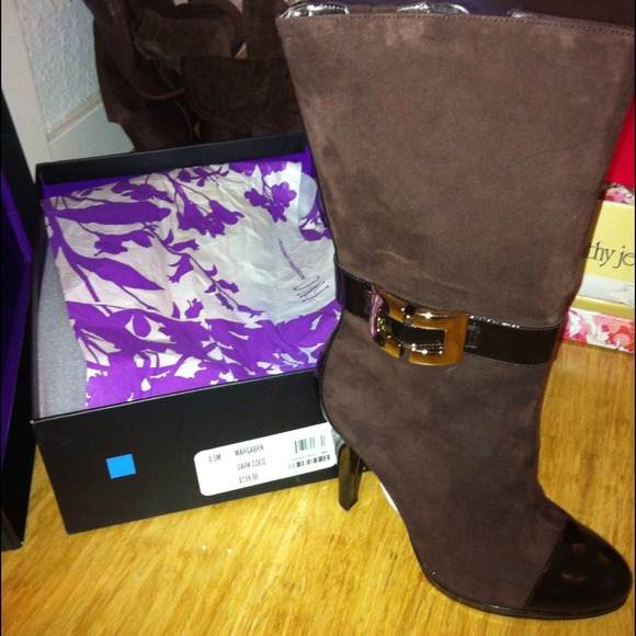 INC brown suede boots💕reserved