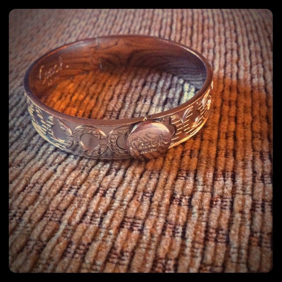 Authentic silver Coach bracelet