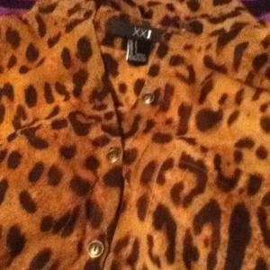cheetah flowy top