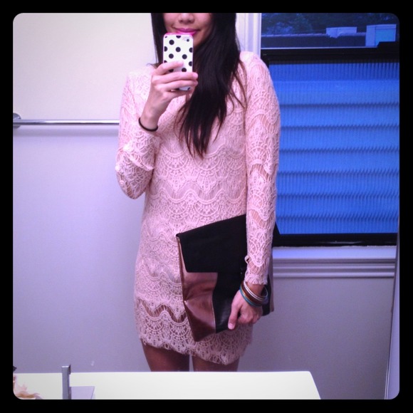 Dresses & Skirts - Brand new soft pink lace dress!