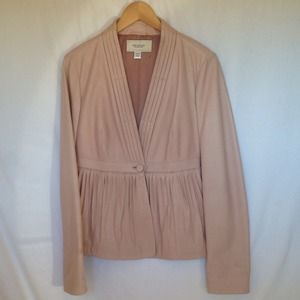 🔴SOLD🔴PRINGLE Pink Leather Blazer UK14/US10