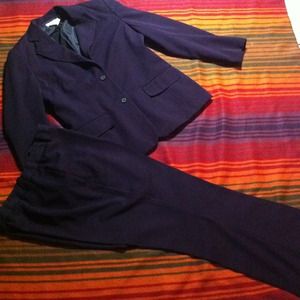 Dark grape two piece pant suit