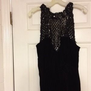 Black  velvet cocktail dress