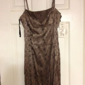 Shiny animal print dress