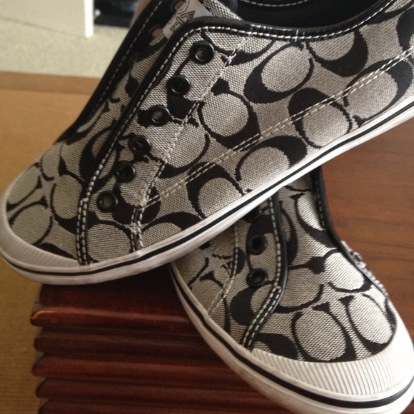 Coach black and gray  shoes size 7