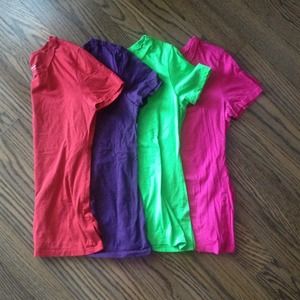 Lot of 4 Express Featherweight Tees