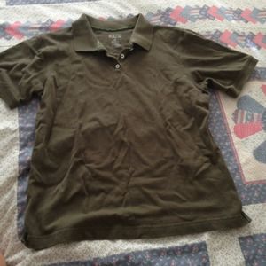 Collared short sleeve top