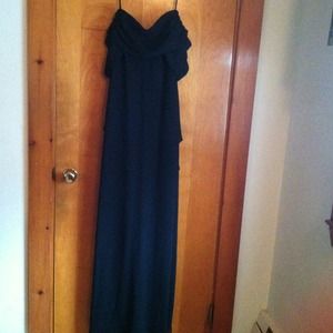 Beautiful full length black dress.