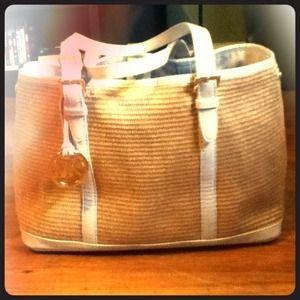 Authentic Michael Kors Straw Shoulder bag