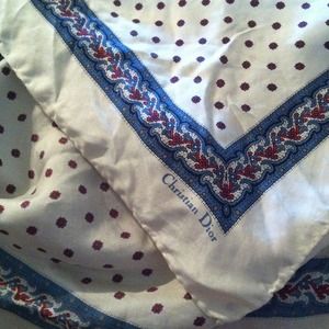 ❌BUNDLED❌Vintage Dior silk hankie