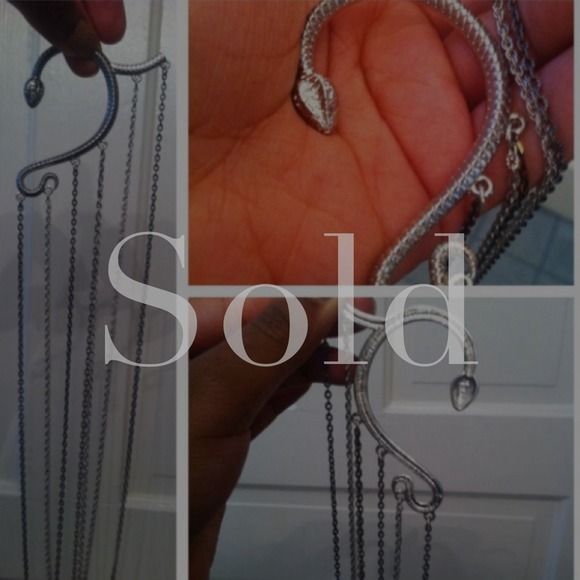 Snake Ear Cuff Chain Accessory Left